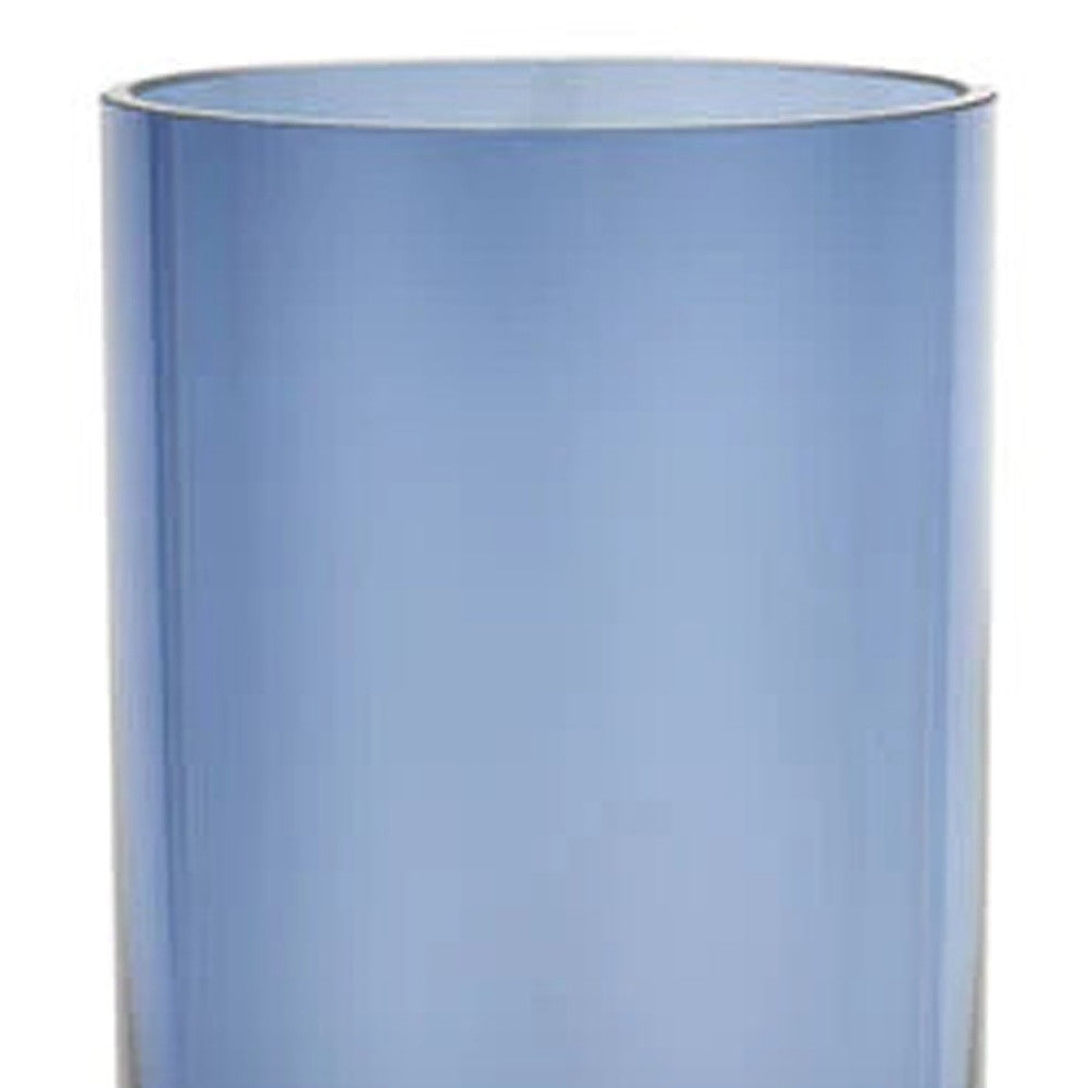 Glass Blue Ombre Cylinder Decorative Bottles