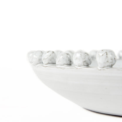 Off White Ceramic Centerpiece Bowl