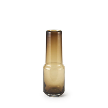 12" Brown Ombre Glass Vase