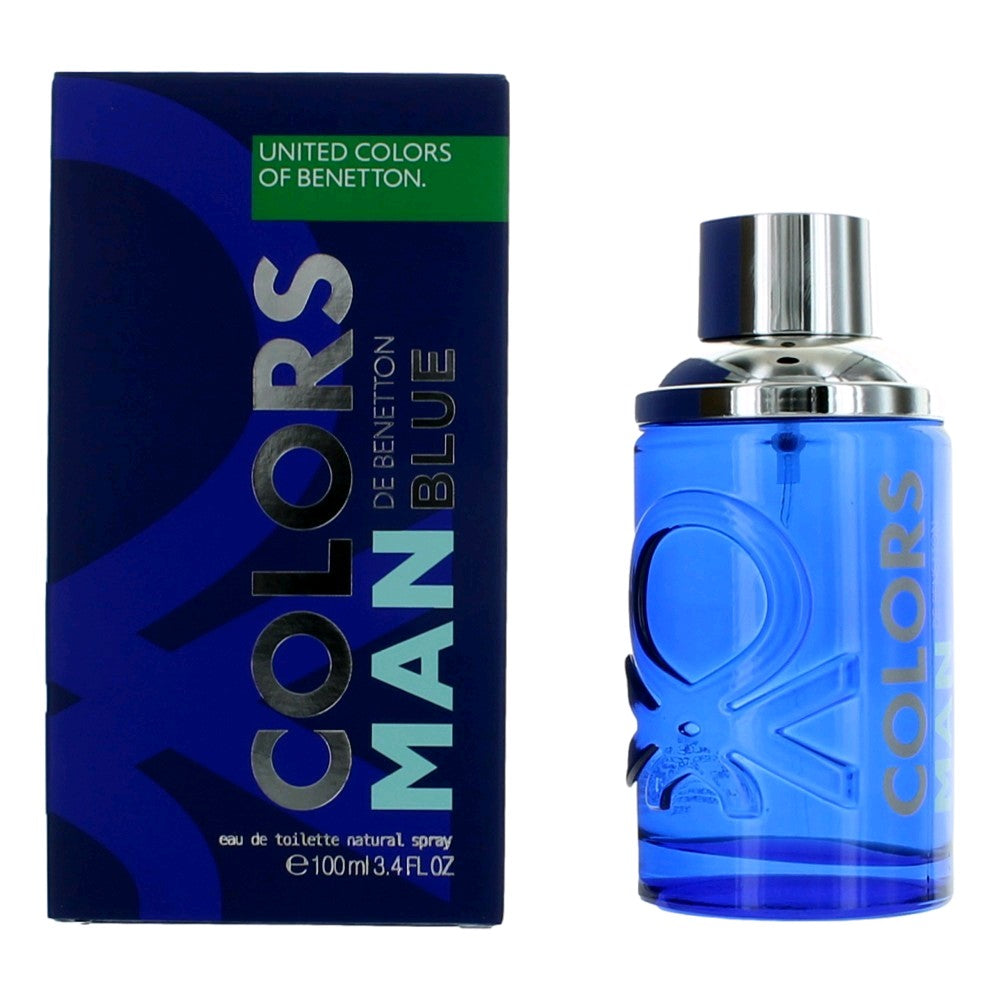 Colors De Benetton Man Blue by Benetton, 3.4 oz EDT Spray for Men