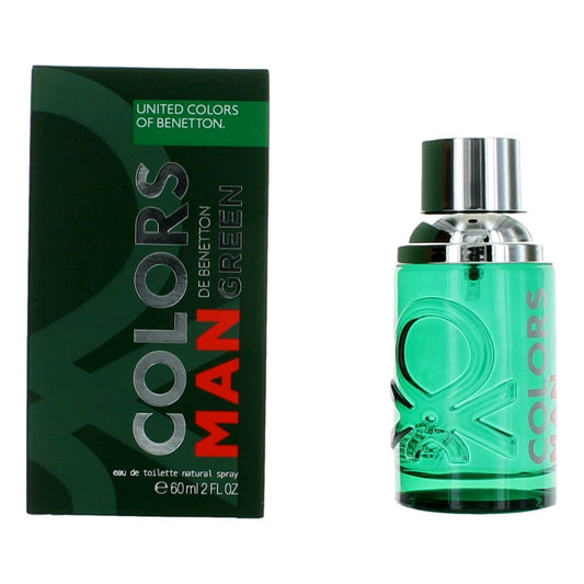 Colors de Benetton Man Green by Benetton, 2 oz EDT Spray for Men