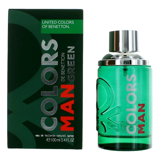 Colors De Benetton Man Green by Benetton, 3.4 oz EDT Spray for Men