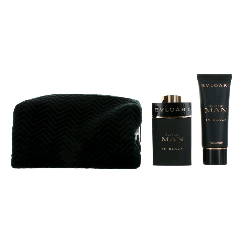 Bvlgari MAN In Black by Bvlgari, 3 Piece Gift Set for Men