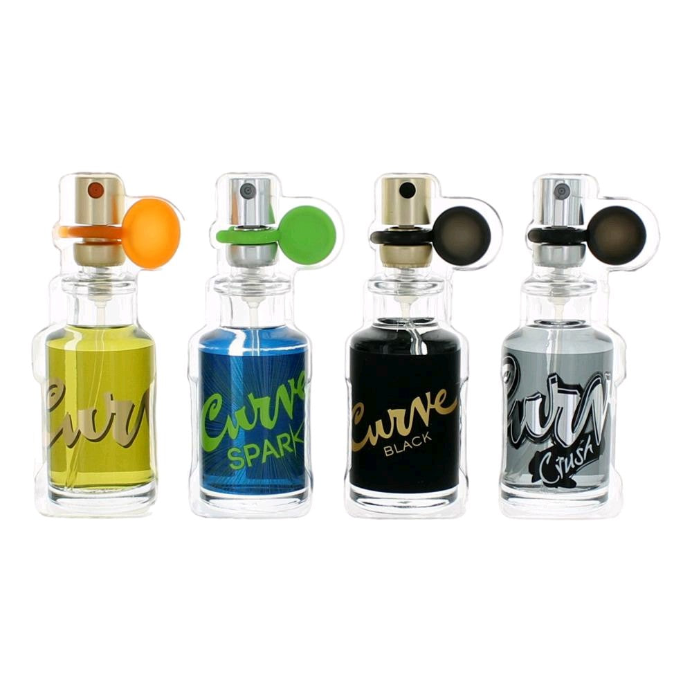 Curve by Liz Claiborne, 4 Piece Mini Variety Gift Set for Men