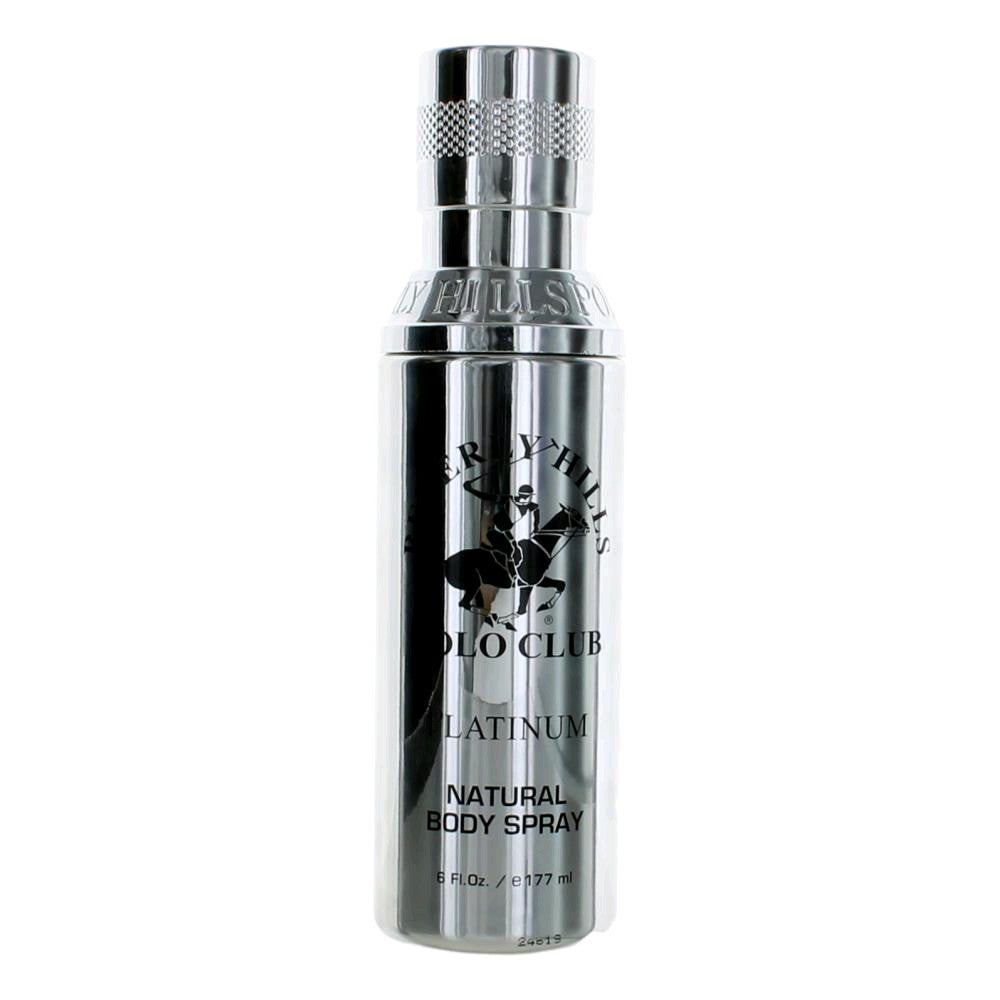 BHPC Platinum by Beverly Hills Polo Club, 6 oz Body Spray for Men