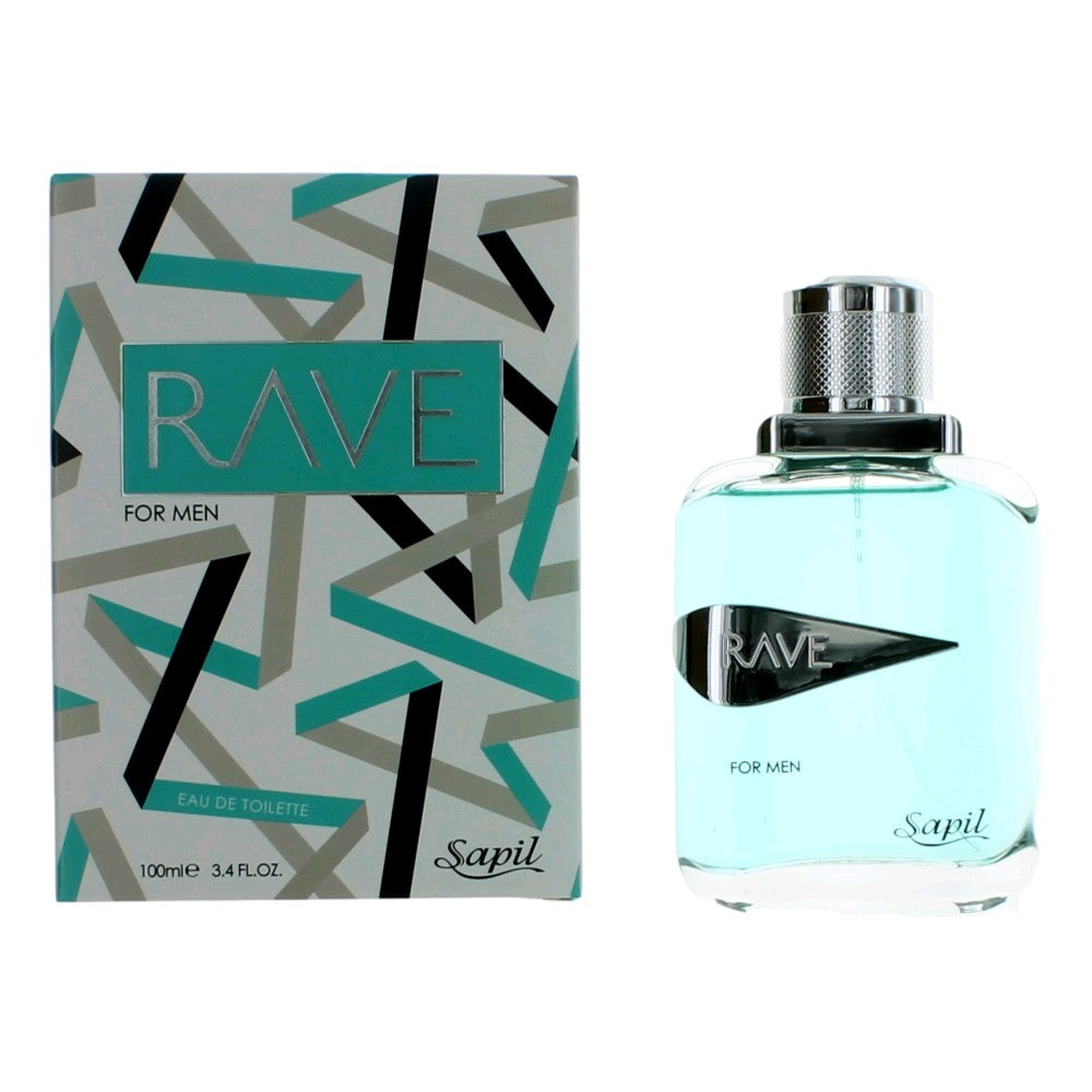 Rave by Sapil, 3.4 oz EDT Spray for Men