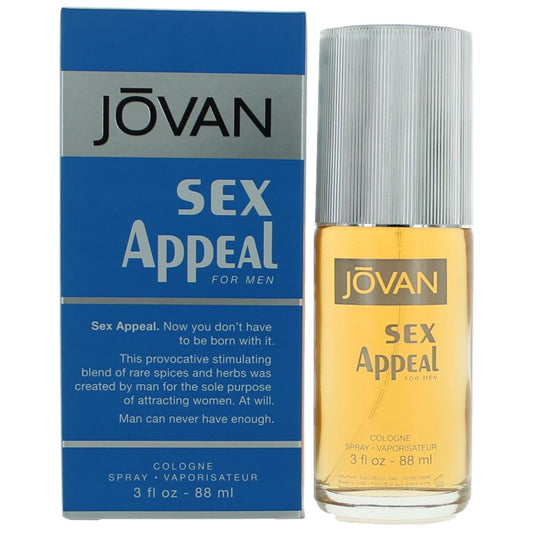 Sex Appeal Jovan by Coty, 3 oz Cologne Spray for Men