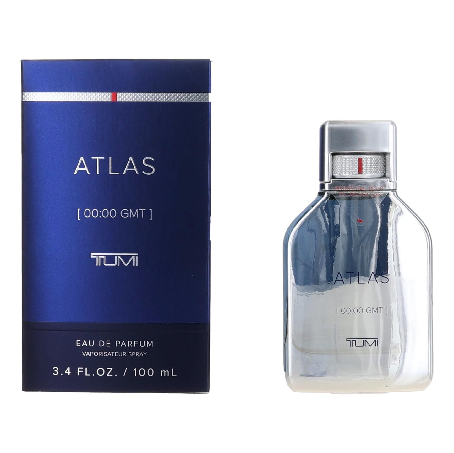 Atlas [00:00 GMT] by Tumi, 3.4 oz EDP Spray for Men