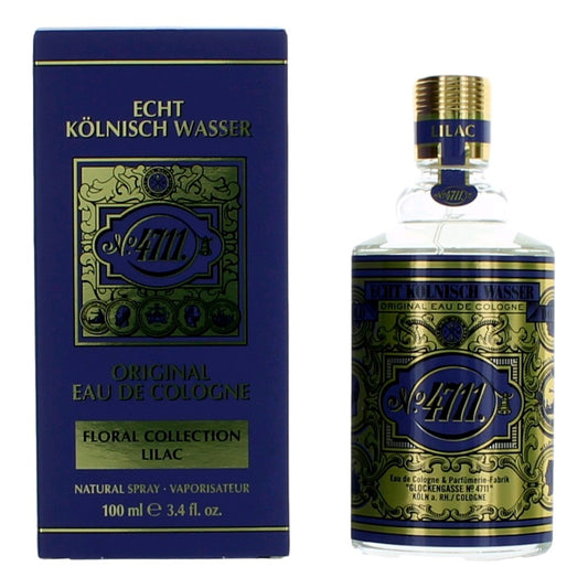 4711 Floral Collection Lilac by 4711, 3.4oz Eau De Cologne Spray for Unisex