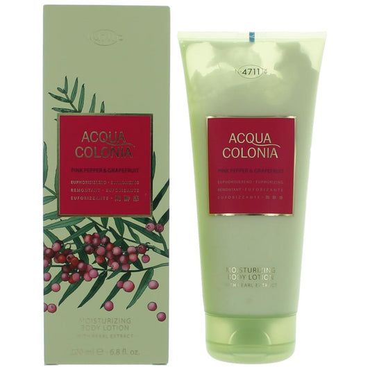 Acqua Colonia Pink Pepper and Grapefruit by 4711, 6.8oz Body Lotion for Unisex