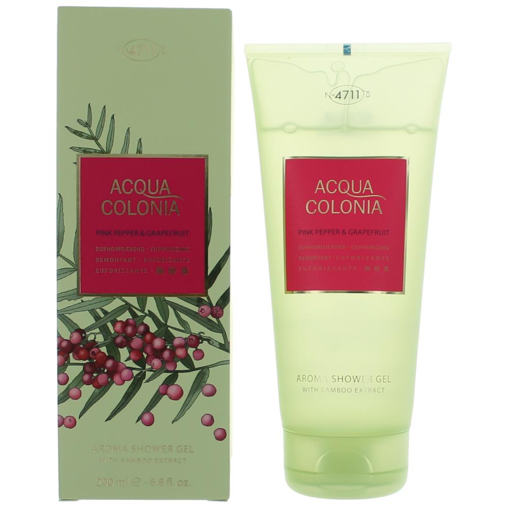 Acqua Colonia Pink Pepper and Grapefruit by 4711, 6.8oz Shower Gel for Unisex