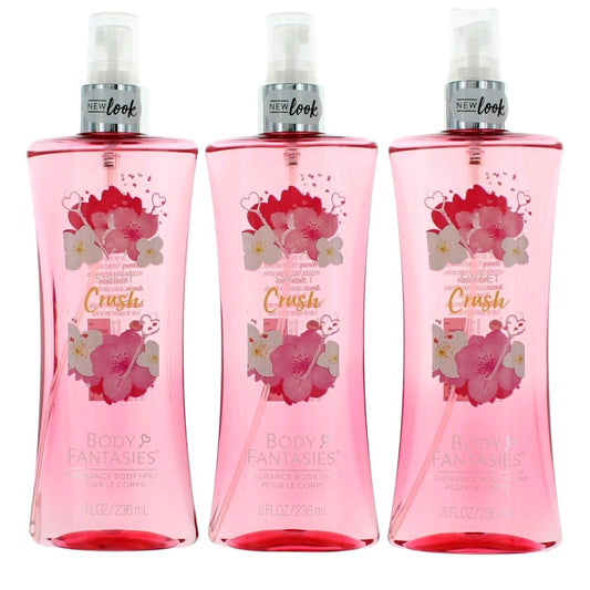 Sweet Crush by Body Fantasies, 3 Pack 8 oz Fragrance Body Spray women