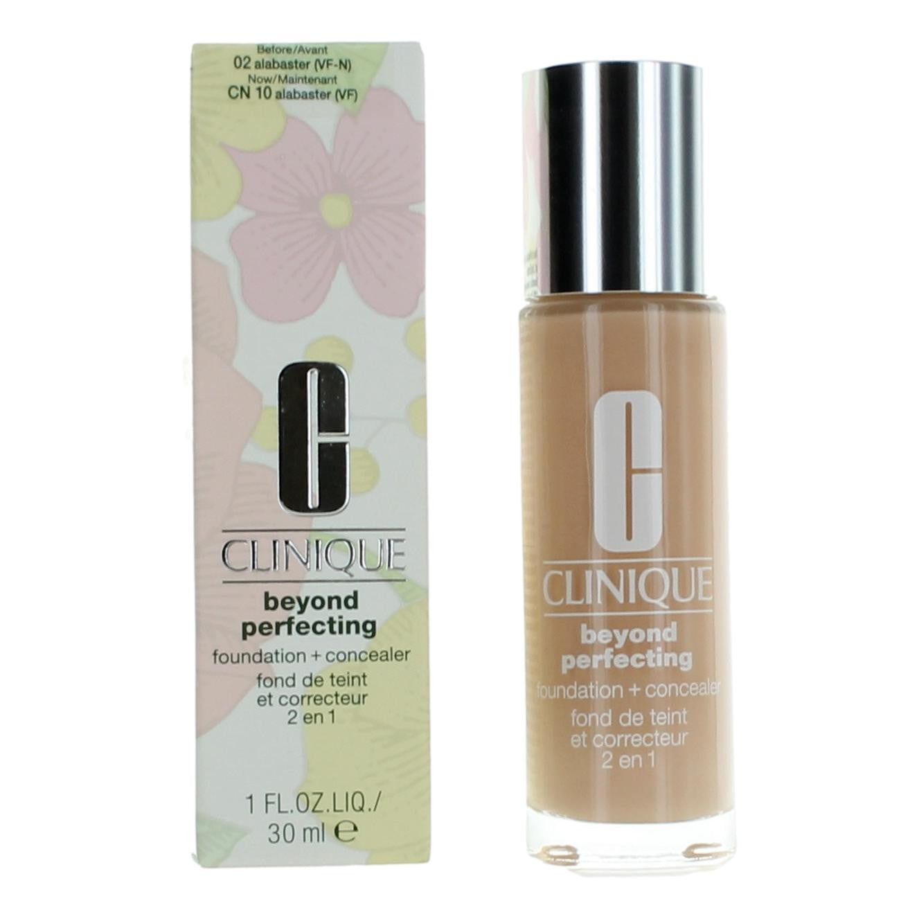 Clinique Beyond Perfecting by Clinique, 1 oz Foundation + Concealer- CN 10 Alabaster