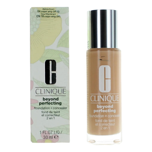 Clinique Beyond Perfecting by Clinique, 1 oz Foundation + Concealer- CN 18 Cream Whip