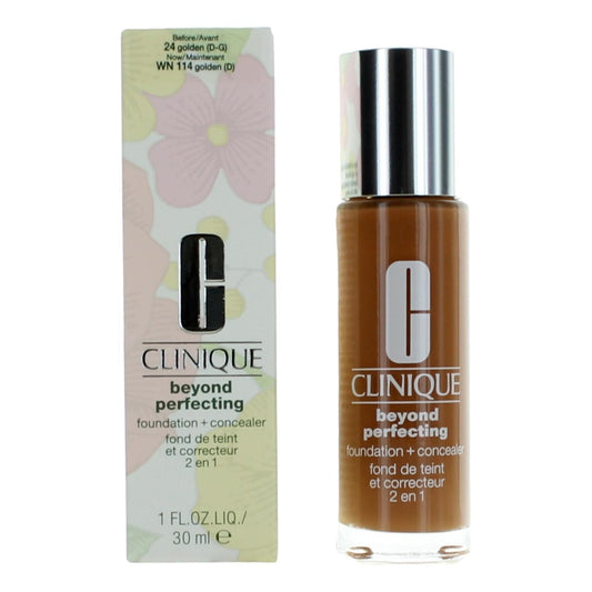 Clinique Beyond Perfecting by Clinique, 1 oz Foundation + Concealer- WN 114 Golden