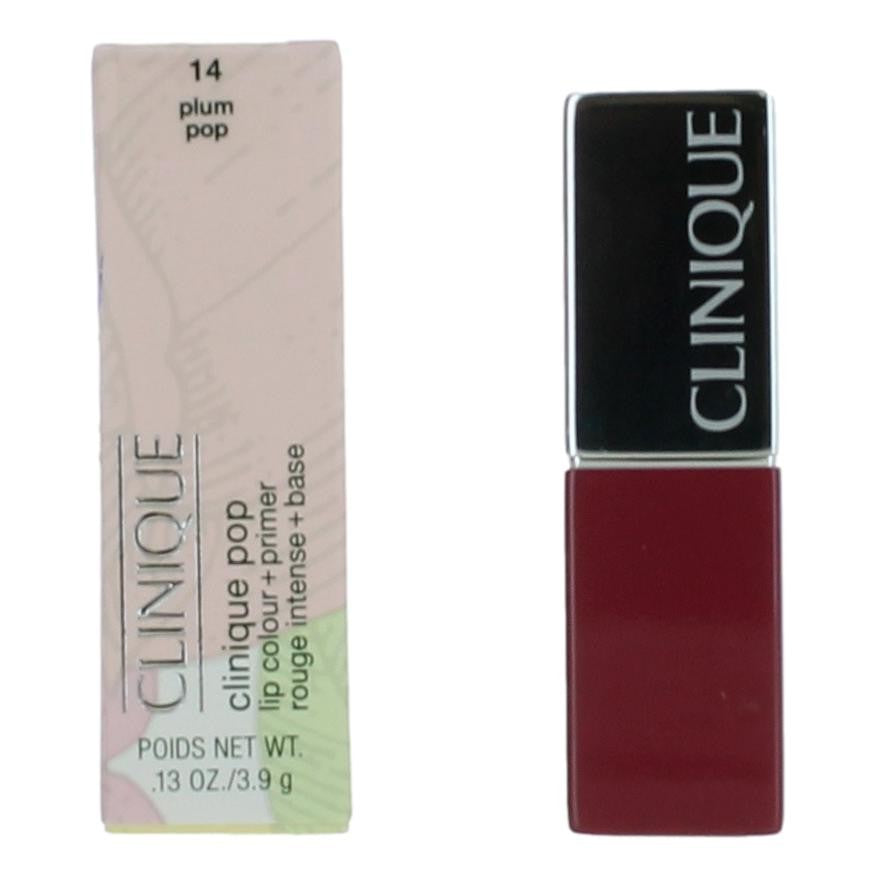 Clinique Pop by Clinique, .13 oz Lip Colour + Primer- 14 Plum Pop