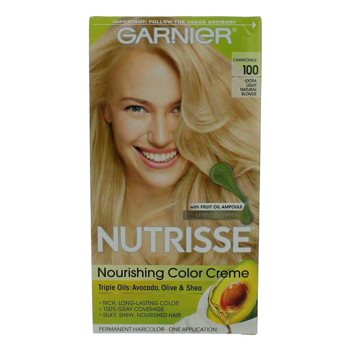 Garnier Hair Color Nutrisse Coloring Creme by Garnier, Hair Color- Chamomile 100