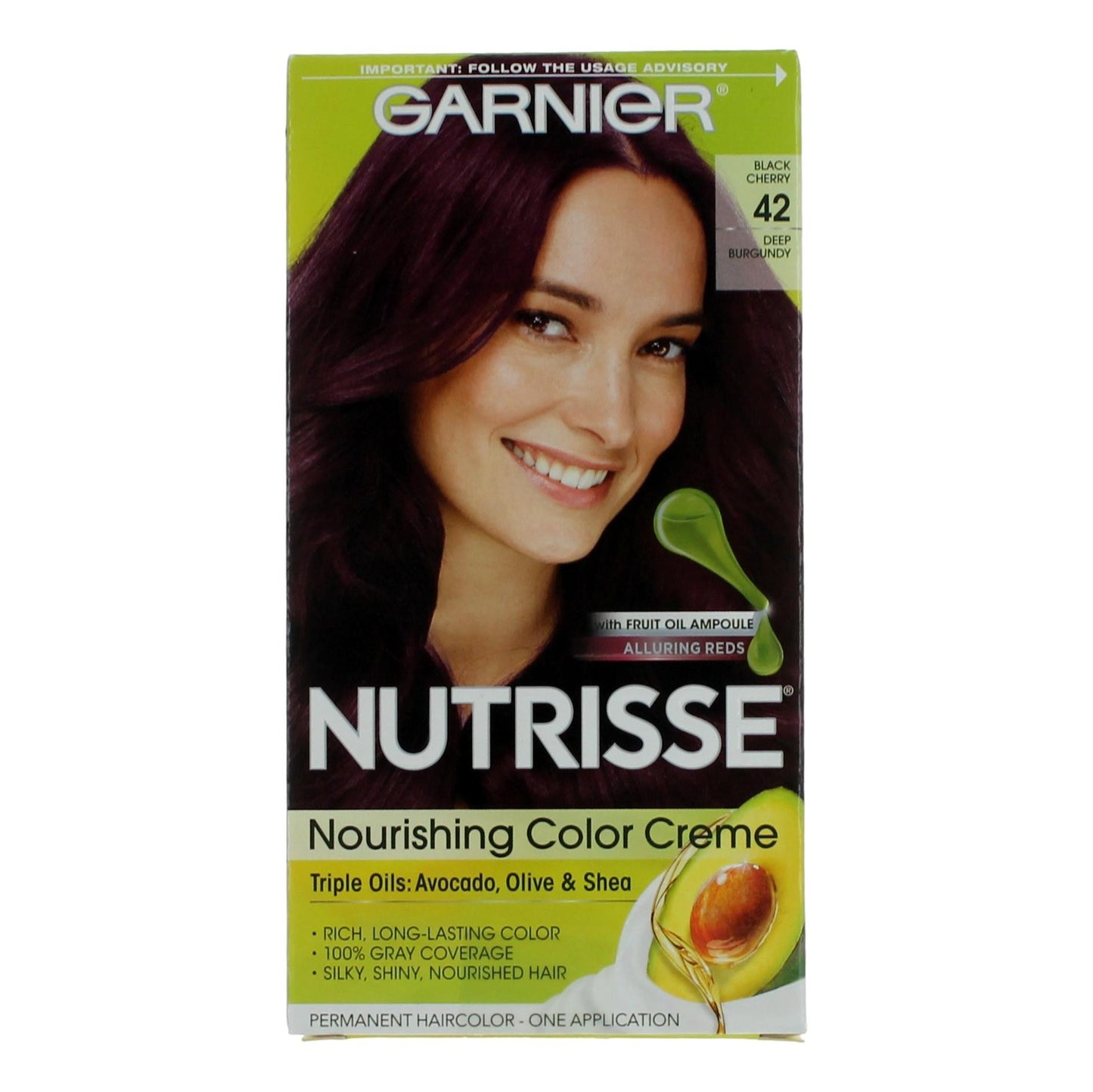 Garnier Hair Color Nutrisse Coloring Creme by Garnier, Hair Color- Black Cherry 42